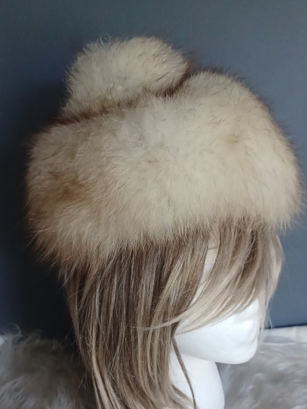 Vintage Real Fur Hat